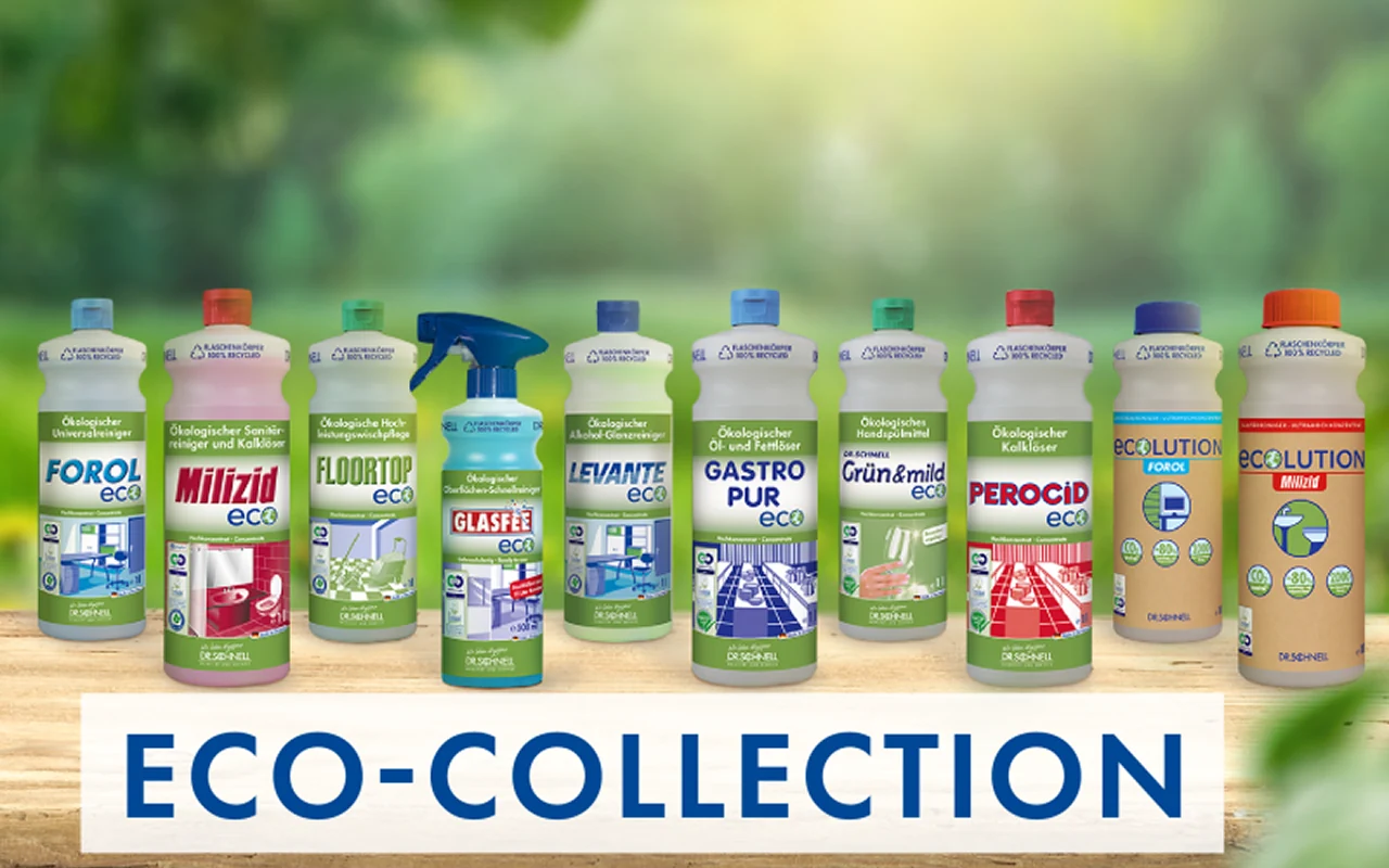 Zusätzlich: Dr. Schnell Eco Collection für nachhaltige Gebäudereinigung
